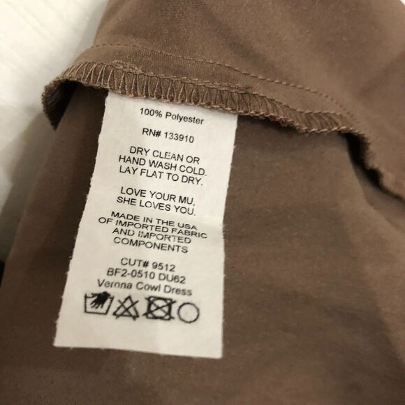 Show Me Your MuMu Verona Cowl Midi Dress‎ Luxe Satin Wedding Rose Gold Size XXS - Picture 7 of 9